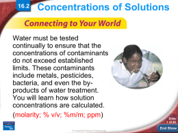 solutions calculations powerpoint