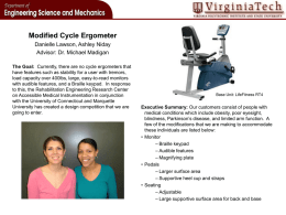 Modified Cycle Ergometer (PPT | 787KB)