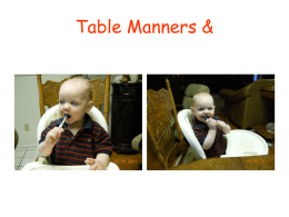 Table Manners power point