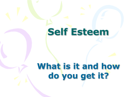Self Esteem Power Point