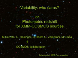 Photo-zs for XMM-COSMOS sources