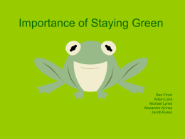 Importance of Staying Green.ppt