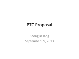 PTC Proposal