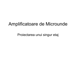 3-Amplificatoare de Microunde