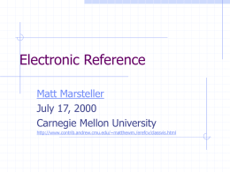 Electronic Reference.ppt