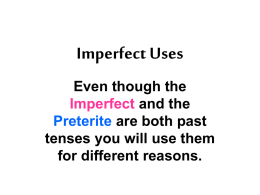 Sra. Van Voris's PowerPoint on imperfect conjugation