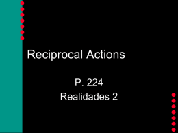 reciprical actions
