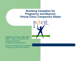 Postpartum Depression Smoking Cessation Companion slides