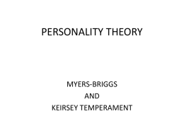 Personality Theory Intro