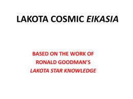 Lakota Cosmos (PowerPoint)