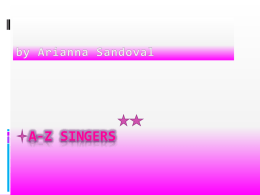 ABC Singers - Arianna