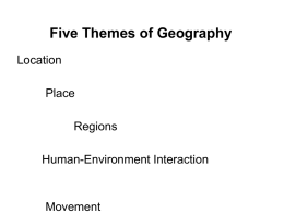 Five Themes of Geography PowerPoint