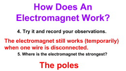 How does and electromagnet work?