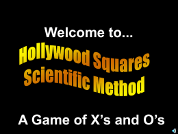 Scientific Method Hollywood Squares