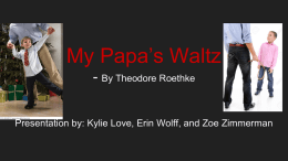 "My Papa's Waltz"