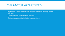 Character Archetype Notes