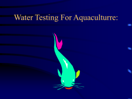 Water Testing For Aquaculture