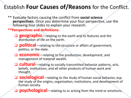 Causes of Conflict PPTX