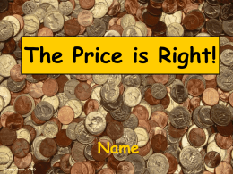 The Price is Right! counting coins 1st_2nd grd.ppt