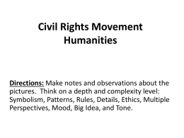 Civil Rights Movement Humanitiesruby bridges dirnking fountain.pptx