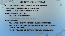 Design Your Own Lab Requirements