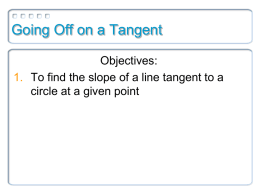 Tangent Project