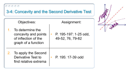 3 4 Concavity 2nd Derv Test