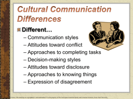 communication differences