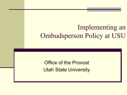 Ombudsperson Powerpoint