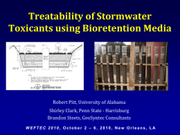 media and bioretention toxicant 2010 weftec.pptx