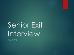Exit Interview PPT Template