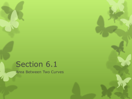 Click here for Section 6.1 presentation