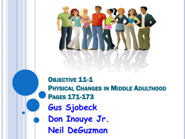 11-1: Physical Changes in MIddle Adulthood
