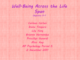 11-7: Well-Being Across the Life Span