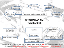 Description of Totalitarian Governments