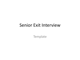 High School Exit Interview Sample PowerPoint Template