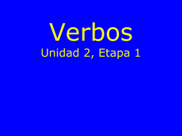 Vocabulary - Verbs