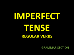 imperfect and uses