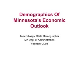 Demographics of Minnesota's Economic Outlook