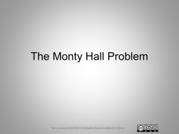 Monty Hall Warmup