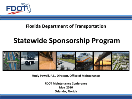 Sponsorship Programs - Rudy Powell