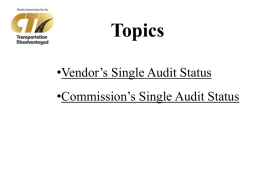 Single Audit Presentation