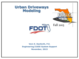 Urban Driveway Modeling
