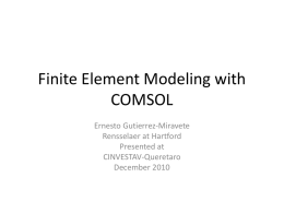 1Finite Element Modeling with COMSOL.ppt