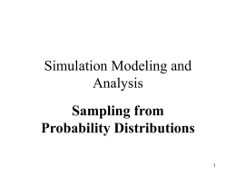 Sampling from Probability Distributions