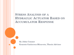 Stress Analysis of a Hydraulic Actuator Based on.+