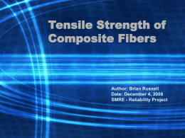 Final Report - Tensile Strength of Composite Fibe+