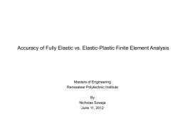Accuracy of Fully Elastic vs Elastic Plastic Draf+