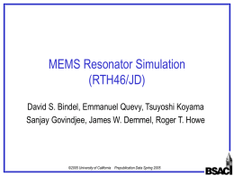 “MEMS Resonator Simulation.”