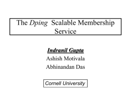The Dping Scalable Membership Service